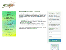 Tablet Screenshot of greenfire-creative.com